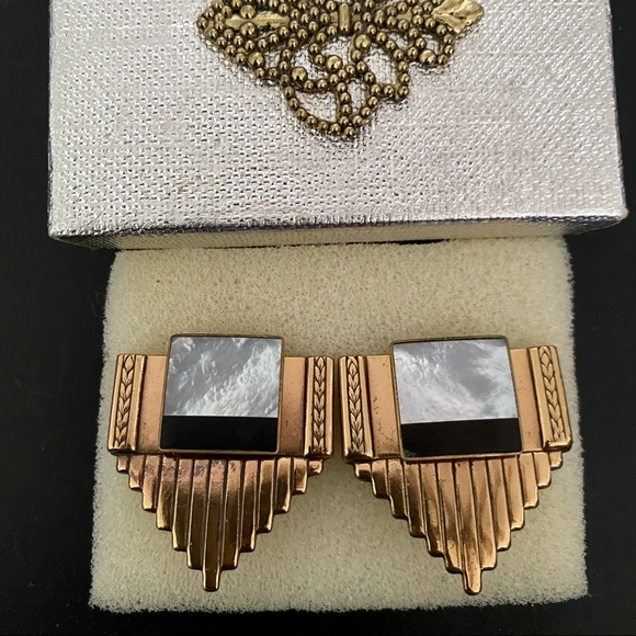 Ermani Bulatti Jewelry - Vintage Ermani Bulatti Art Deco Earrings Signed